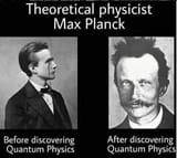 what quantum physics does to a mf planck