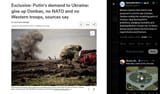 Reuters reports that Putin’s new proposal to end the war includes Ukraine ceding the remaining parts of Donbas, abandoning NATO ambitions 21-08-2025
