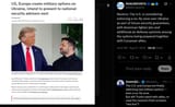 Reuters, The U.S. is considering enforcing a no-fly zone over Ukraine as part of future security guarantees, with American fighter jets and additional air defense 21-08-2025