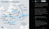 The strikes on Unecha are also part of a campaign to reduce the production capacity of Russian (and in this case, Belarusian) oil refineries. 21-08-2025 Druzhba pipeline.