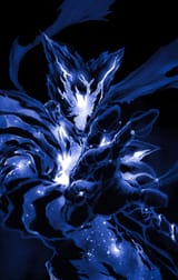 Cosmic Garou blue galaxy higher res