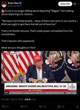 Trump is no longer talking about deporting “illegals.” He’s talking about deporting U.S. citizens. “We have a lot of bad people… many of them were born in our country.