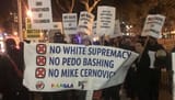 leftists protesting pedo bashing