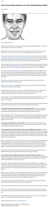 Screenshot 2025-08-24 at 07-56-14 The Trump Family Cashes In on ‘the Infinite Money Glitch’ - WSJ