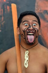 Maori Man facepaint NZ