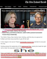 New Zealand NZ ship on fire and sinks English teacher as commander