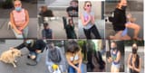 White women kneel for niggers blm