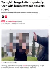 teen girl caught