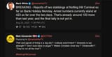 Screenshot 2025-08-25 at 21-05-08 Mark White (@markwhiteTV) BREAKING - Reports of two stabbings at Notting Hill Carnival so far on Bank Holiday Monday. Arrest numbers currently stand at 423 so far over the two days. That’s al[...]