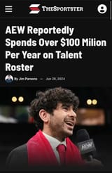 AEW Reportedly Spends Over $100 Milion Per Year on Talent Roster
