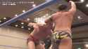 kikuta ayabe lariat elbow trade into vertical suplex_thumb.jpg