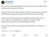 kairi speaks on liv