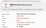 MSW Superdome Extravaganza « Events Database « CAGEMATCH - The Internet Wrestling Database