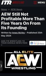 AEW Still Not Profitable More Than Five Years On From Its Founding