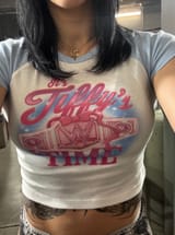 RheaWearingTiffyTimeCropTop