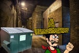 loco gets out of the dumpster