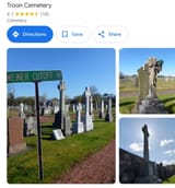 troon cemetary weiner cutoff