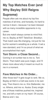 Top Matches&amp;Opponents