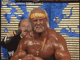 Hulk Hogan swimming