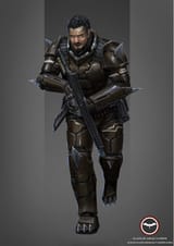 Sub-Lieutenant Hawthorne, 38th Krieger Platoon