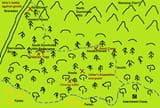 Crudely drawn map of Durnholde campaign Advances