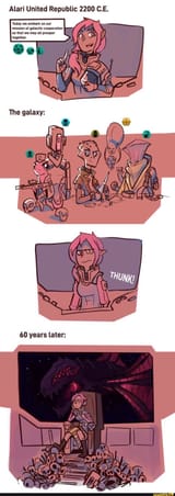 Look I&#039;m struggling to find art of aliens arguing with each other okay