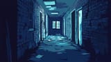 hallway nighttime