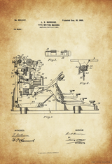 TypewriterPatentDrawingparchment_1900