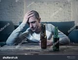 man drinking