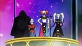 Toppo clad in a dark hood