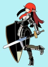 Malevus in fantasy platemail