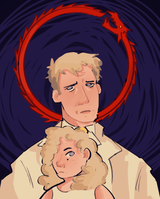 charlotte and her father - @elasticveins