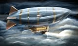 humanoide-airship-at-night