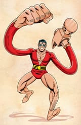 Plastic Man Ready to Brawl