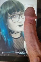 Goth cocksleeve
