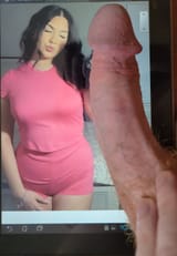Posing with white cock