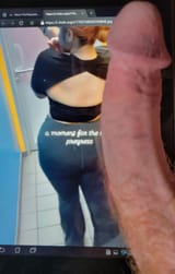 Showing off for cock