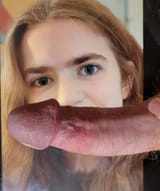 Cute cock cleaner