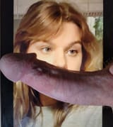 Her slutty mouth is for cock