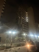Tehran building destroyed in Israeli strike