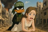 daffy dyke hamas raping a kike