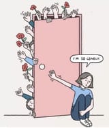 1 a carton of women holding door with heaps if guys. Use for women can be lonely arguments