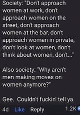 dont talk to women