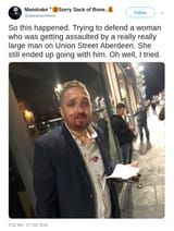 whiteknight simp tries to defend woman getting assaulted and gets beat up for it and she still goes with the abuser bf