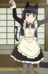kuroneko_anime_maid_girl_ruri_oreimo