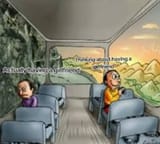 having a gf vs. thinking of having a gf bus