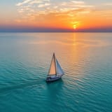 sailing-at-sunset-stockcake