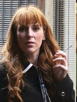 Angela having a fag
