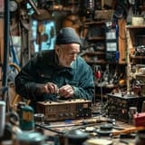 senior-repairing-electronics-stockcake