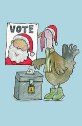 turkey voting for Christmas